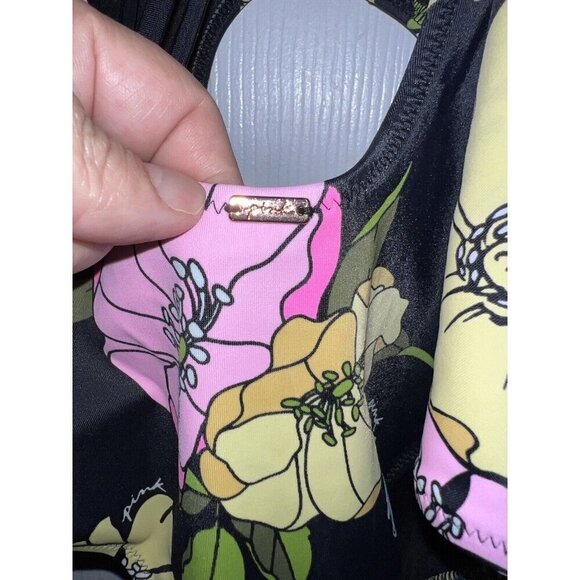 Victoria's Secret PINK Triangle Cut Floral One-Piece Swimsuit Sz S - Picture 7 of 16